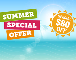 $80 OFF - Summer Special Offer 2016!