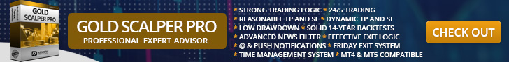 GOLD Scalper PRO Banner 728x90