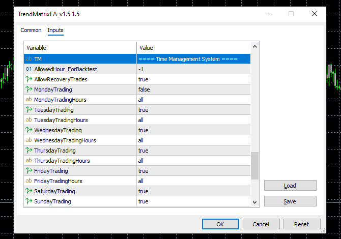 Trend Matrix EA Time Management System